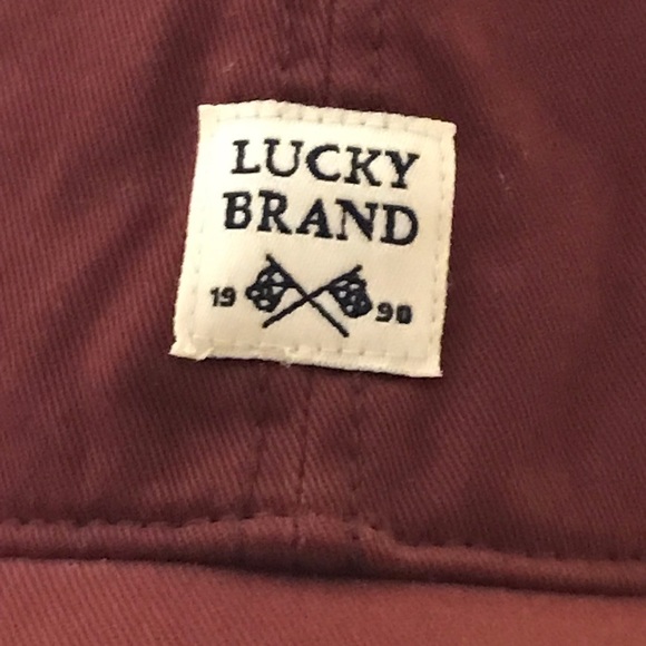 Lucky Brand Adjustable Maroon Ball Cap main image 10